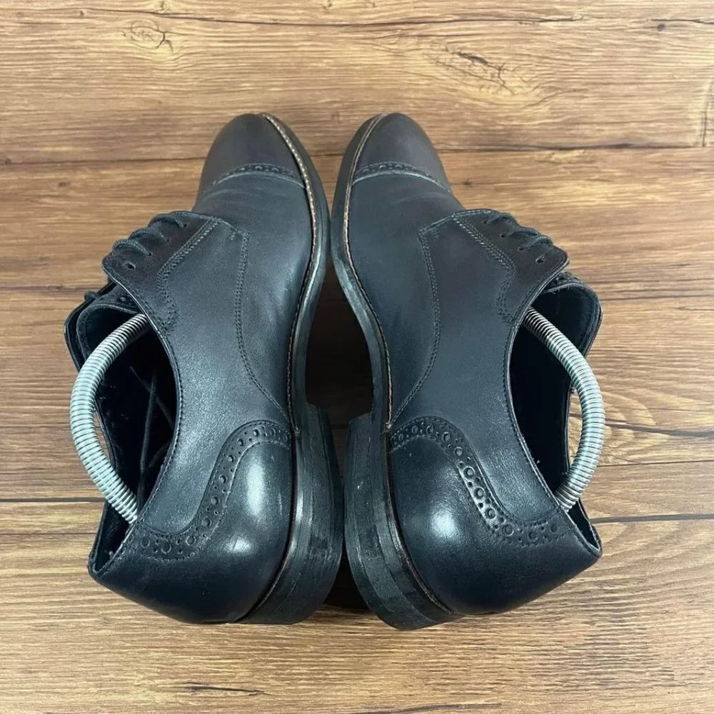Cole Haan Jefferson Grand 2.0‎ Black Leather Cap Toe Dress Shoes Men’s Size 10